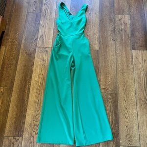 Express emerald green jumpsuit. Worn once.
